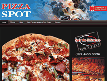 Tablet Screenshot of pizzaspot.com.au